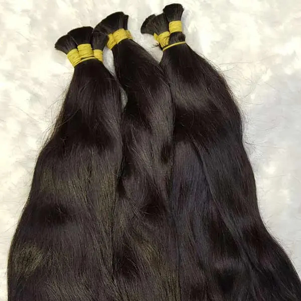 Meches Humain En Gros Maagdelijke Indiase Menselijke Vlechten Bulk Afro Kinky Russische Blonde Verzorgingsproducten Haarverkopers Extensions Brazilië