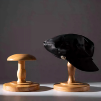 Magasin de vêtements pour femmes chapeau bois présentoir fenêtre affichage accessoires porte-chapeau tête factice perruque hommes et femmes accessoires porte-chapeau