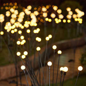 Solar Firefly Ip65 luci per fuochi d'artificio impermeabili Firefly Garden Landscape Solar Xmas Fairy Floor Plug Lamp - Product Image 1
