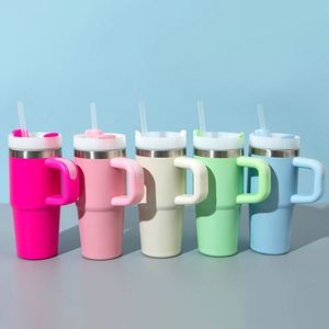 Vaso Infantil para Auto de 14 Onzas, Aislado al Vacío, de Acero Inoxidable, con Asa y Pajita, para Bebidas Frías/Calientes, Diseño Ice King - Product Image 1