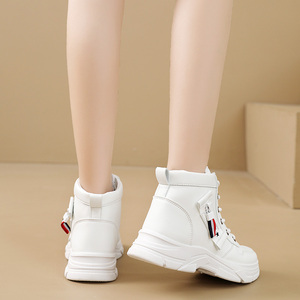 Botas de nieve casuales de tacón plano impermeables con cordones y malla para mujer, estilo mocasín, otoño 2026, venta al por mayor - Product Image 5