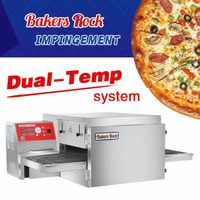 Nouveau four à pizza à convoyeur 220V 16 pouces avec Horno pour hôtels boulangeries Snack Machine pour la cuisson des aliments locaux Pita Roti aile de poulet