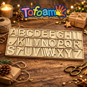 TOFOAM OEM Bandeja de Aprendizaje del Alfabeto Montessori para Niños Preescolares, Tablero Educativo de Madera para <span class=keywords><strong>el</strong></span> Aprendizaje Temprano, Juego de Rompecabezas del Alfabeto - Product Image 1