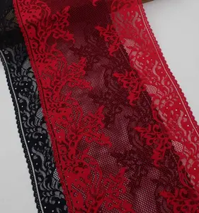 Lingerie lace material 21cm wide stretch textile lace