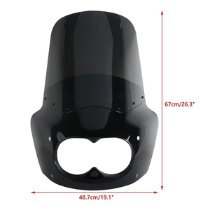 Kit de soporte de parabrisas y carenado de faro delantero para Harley Davidson Dyna <span class=keywords><strong>Fat</strong></span> <span class=keywords><strong>Bob</strong></span> FXDF 2008-2017 - Product Image 5