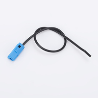 Kabel Adaptor Antena Otomotif RG174 Blue FAKRA ke Open End, Kabel Pigtail Koaksial untuk Perbaikan Radio Mobil dan Telematika