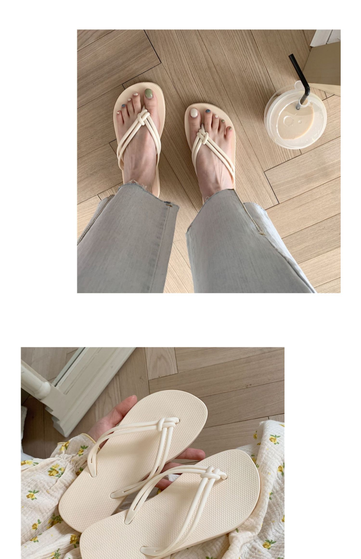 Ladies Filp Flops Slippers Cheap Wholesale PE Filpflops Women Fashion Beach Shoes