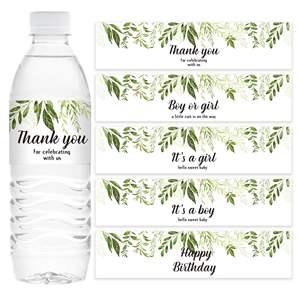 Autocollants en vinyle adhésifs durables, écologiques et imperméables pour la décoration de fête de révélation de sexe de bébé, fête prénatale ou <span class=keywords><strong>anniversaire</strong></span>, en vrac - Product Image 1