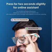 Lunettes Intelligentes H2-c pour la Audition, Traduction en Temps Réel TWS, Contrôle Tactile, IA, Sans Fil, Protection Anti-Lumière Bleue, Appels, IP67