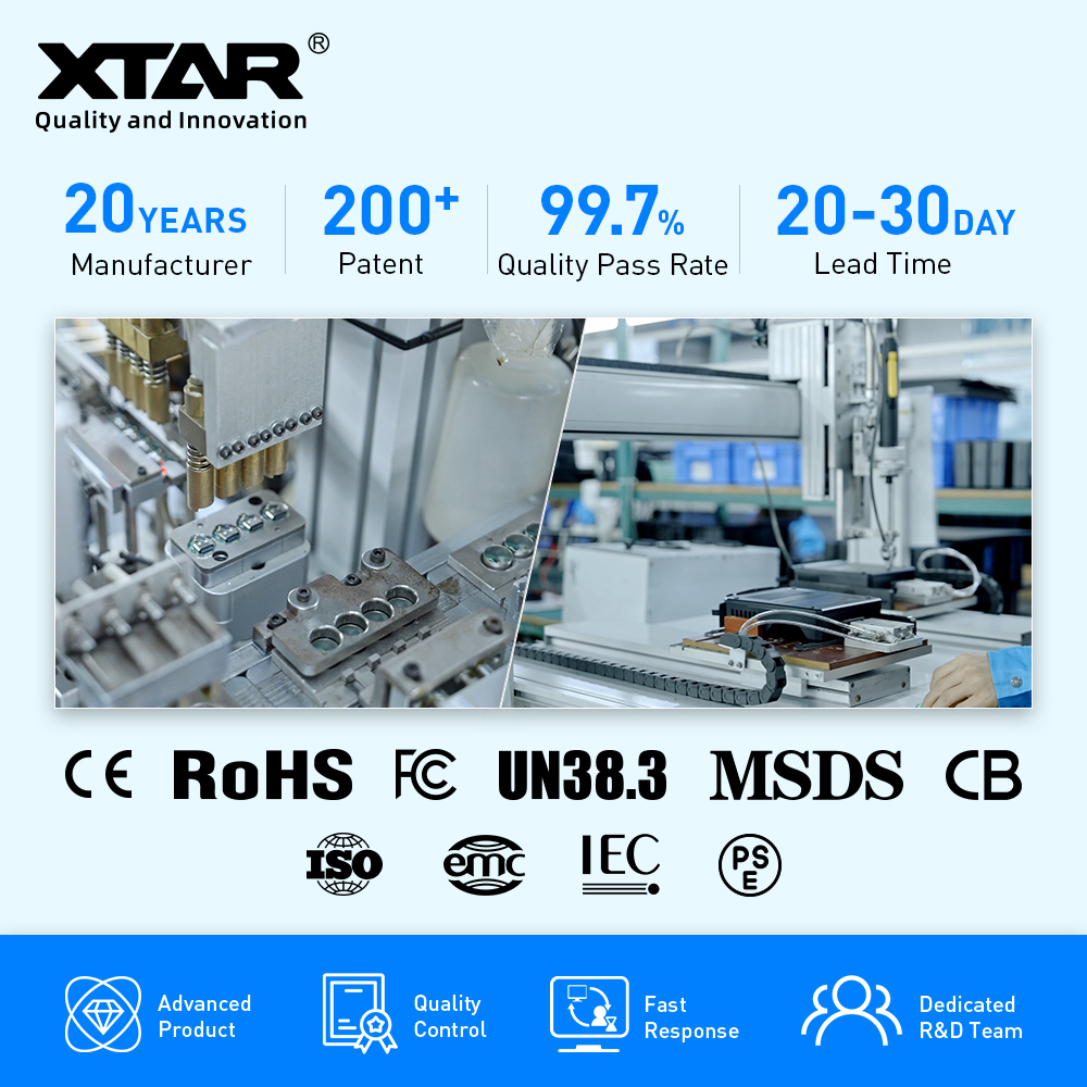 XTAR Highest Capacity 3.6V Torch Battery 26650 7000mAh Protected Lithium Rechargeable Battery Li-ion 26650 Flashlight Battery · image 5