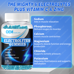 Gomitas Electrolíticas OEM con Sabor a Arándano, Gomitas Hidratantes con Electrolitos para la Recuperación del Ejercicio y Aumento de Energía - Product Image 3