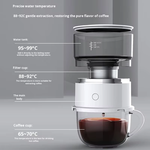 Stainless Steel Mini American-Style Hand-Drip <b>Coffee</b> <b>Maker</b> Insulation Heating <b>Portable</b> Outdoor Camping Office Manual Drip <b>Coffee</b> - Product Image 2