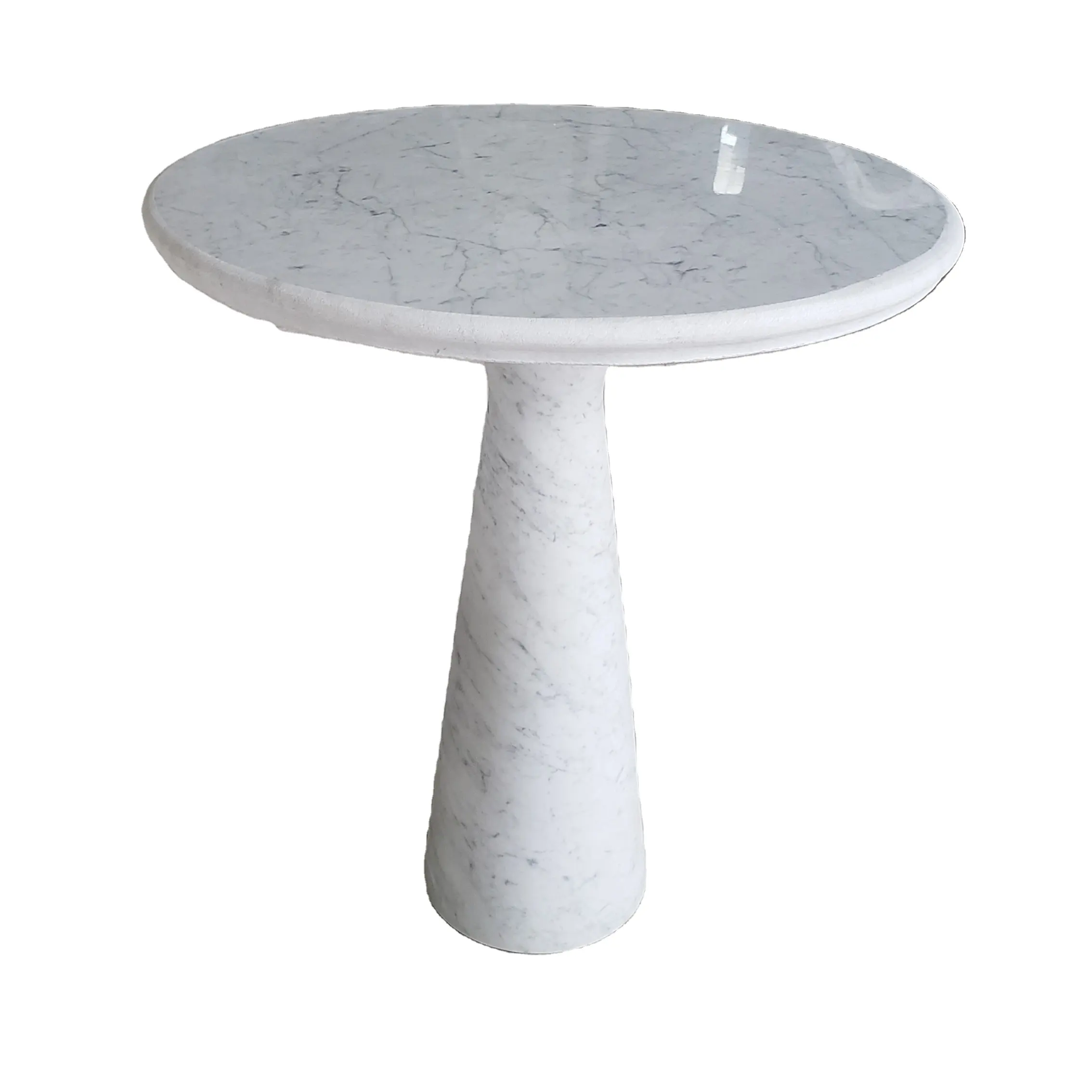 Feiner Stein Lieferung Luxus-Carrara weißer Marmor Couchtisch