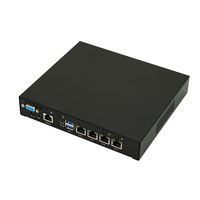 Mini PC Router 4 Gigabit Ethernet Portlu X86 Güvenlik Duvarı Fanlı Soğutmalı Intel N2940 İşlemcili 4*LAN Ağ Cihazı
