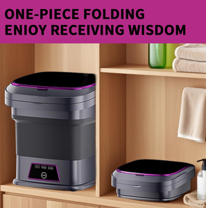 Machine à laver électrique portable et pliable 13L, grande capacité, idéale pour la maison et l'extérieur, parfaite pour les voyages et le lavage des sous-vêtements – Meilleure vente - Product Image 1