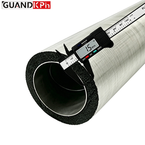 Raccords de <span class=keywords><strong>conduit</strong></span> rond de 2 m en acier galvanisé Z275, isolés en mousse de caoutchouc de 15 mm, pour l'alimentation et la retour d'air des navires, la ventilation marine et CVC - Product Image 2