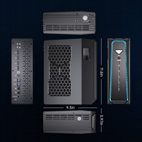 Mini PC para Juegos, Refrigerado por Agua, Intel Core I9 14900KF, DDR5, RTX4070 12G, para Juegos de Escritorio, Pantalla LED, Consolas de Juegos