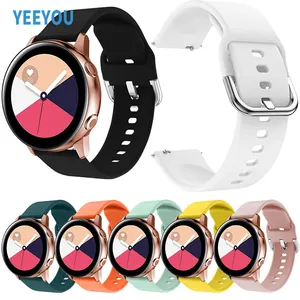 Multi-Sport Silicone Watchband 20mm 22mm Magnetic Rubber Wrist Strap for Samsung Galaxy Watch