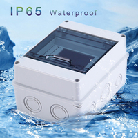 Boîte de distribution électrique HT-5way en ABS+PC, 5 voies, étanche IP65, avec disjoncteur