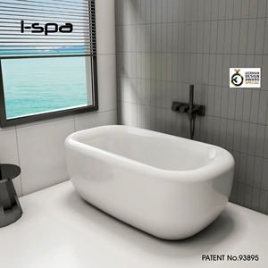 Baignoire ovale autoportante en acrylique Zoft, en pierre artificielle - Product Image 2