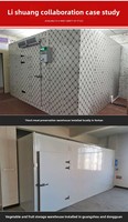 Cámara Frigorífica de Almacenamiento con Unidad de Refrigeración por Compresor para Carne y Frutas