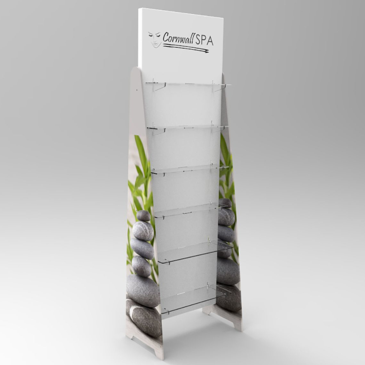 Acrylic Pegboard Salon Spa Products Display Stand for Beauty Barber Salon — view 1