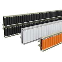 Rail en aluminium Kece, tube rond rouge, garde-corps, guide de bord de convoyeur, support de déflecteur droit et courbé