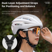 WEST BIKING Squelette Intégré Casque Léger Montagne Route Vélo Casque De Cyclisme Unisexe Coloré Aero-ventilation Casque