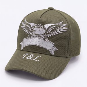 Gorra de malla de 5 paneles con logotipo personalizado al por mayor, gorra de toalla de chenilla con diamantes de imitación de alta frecuencia plateados, proveedor OEM ODM - Product Image 1