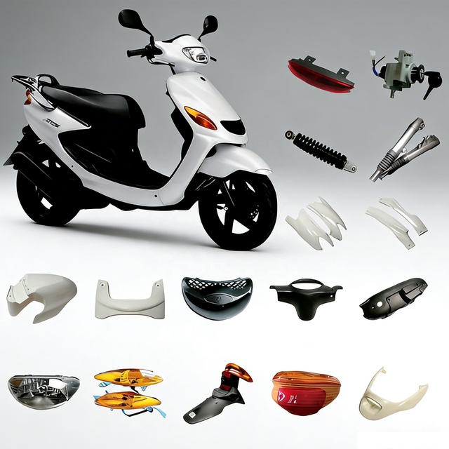 Scooter Motorcycle Accessories Suitable for Yamaha AXIS100 5CP Appearance Parts, Light Shock Absorber Side Cover Panel Kit