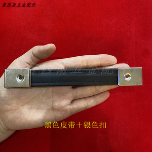 สายหนังสีดำพร้อมหัวเข็มขัดสีบรอนซ์สำหรับกระเป๋า พกพาสะดวก - Product Image 5