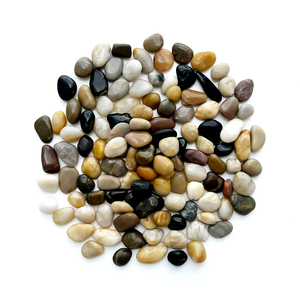 RooTrimmer Rocks para plantas de 20 libras, guijarros pulidos de 0,4-1,2 pulgadas, Piedras decorativas para suculentas, peceras y jarrones - Product Image 1