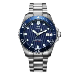 Wholesale Custom Brand Logo Luxury Waterproof Luminous Stainless Steel Automatic Mechanical Diver Diving Dive Watches For Men