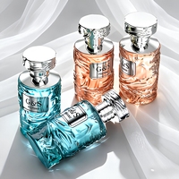 Flacon de parfum en verre cylindrique vide de luxe personnalisé 100 ml, rechargeable en gros avec bouchon magnétique, pulvérisateur à pompe, diffuseur à bâtonnets