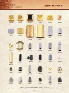 カスタム装飾メタルロゴコードエンドストッパーファッションデザイン亜鉛合金ドローストリングコードロック - Product Image 5