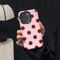 Coque de téléphone antichoc INS Style à pois avec support magnétique pour iPhone 17 Pro Max, iPhone 16 Pro Max, iPhone 15, 14, 13