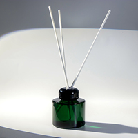 Diffuseur de parfum en verre givré PPWR Luxury 120ml avec logo personnalisé, flacon diffuseur d'arômes en verre avec boîte cadeau pour parfum d'intérieur