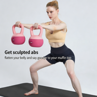 Offre Spéciale – Kettlebell Souple en PVC, Vente Directe Usine, 2kg, 4kg, 6kg, 8kg, Antidérapant, pour Entraînement de Force à Domicile, Fitness, Yoga et Pilates pour Femmes
