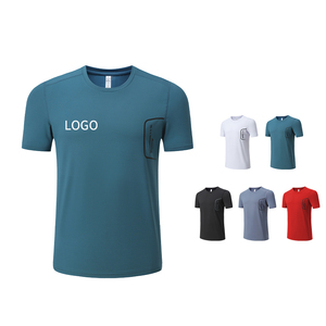 Vêtements de sport pour hommes, t-shirts à séchage rapide, vêtements d'entraînement, impression personnalisée, t-shirts de sport à manches courtes avec bande réfléchissante pour hommes - Product Image 1