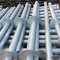Piles hélicoïdales au sol en acier au carbone galvanisé à chaud