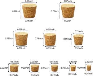 Vente en gros <span class=keywords><strong>Mini</strong></span> bouchons de vin coniques Bouchons de liège en bois de remplacement pour bouteilles de vin - Product Image 6