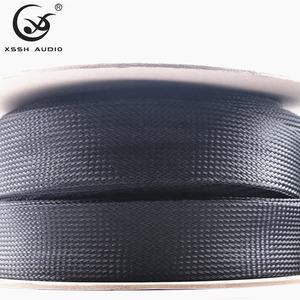 HIFI accessori per cablaggio fai da te PET intrecciato ad alta densità OD 5MM-120MM schermatura EMF guaina per cavi in tessuto guaina per cavo <span class=keywords><strong>Audio</strong></span> in rete - Product Image 4