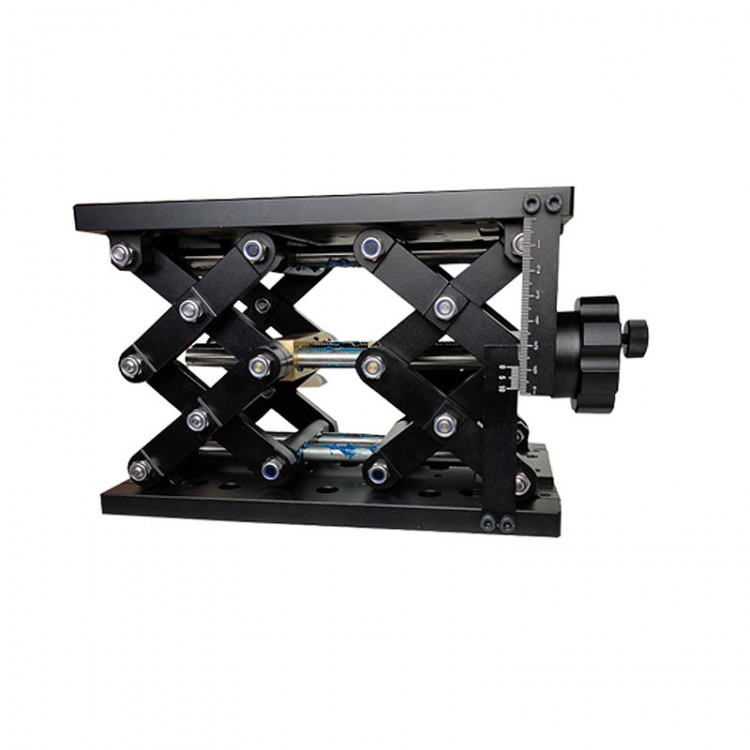 PT-SD409S лаборатории ножничный домкрат Высокоточный лабораторный разъем воротник-стойка (путешествия 120 мм/4,7 ") с масштабная линейка