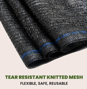 Filet d'ombrage <span class=keywords><strong>noir</strong></span> en HDPE tricoté, taux d'ombrage 95 %, pour serre, ferme, jardin, protection solaire des plantes - Product Image 1