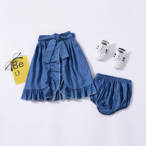 Ensemble de vêtements pour bébé fille Top Leader, hauts en dentelle à épaules dénudées, jupes, shorts, nœud papillon, denim, vêtements de fête d'été pour enfant 1-6T - Product Image 4