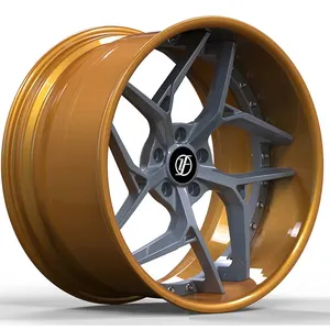 Yufei rodas forjadas, 2 peças, 19 polegadas, 5x120, rodas côncavas forjadas, adequadas para cubo de roda modificada de benz