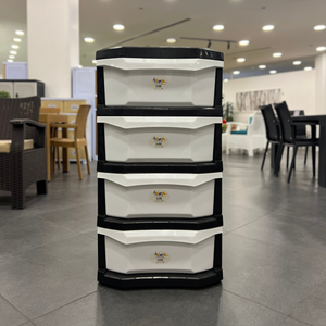 Archivador Móvil de Gran Capacidad con 4 Cajones, Organizador de Archivos de Plástico para Oficina, Hogar, Dormitorio - Product Image 5