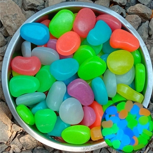 Ánh sáng ban đêm trang trí Đá Dạ Quang long lanh sỏi đá Sỏi phát sáng trong bóng tối hồ bơi sỏi - Product Image 2