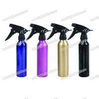 Accessoires de coiffure professionnels en gros, flacons pulvérisateurs en aluminium pour salon et usage domestique, pulvérisateur à gâchette noir rechargeable