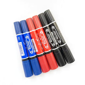ปากกามาร์คเกอร์แบบหัวคู่ สีดำ น้ำเงิน แดง ชนิดน้ำมัน เมทัลลิก ติดทนนาน ขายส่งจำนวนมาก - Product Image 6